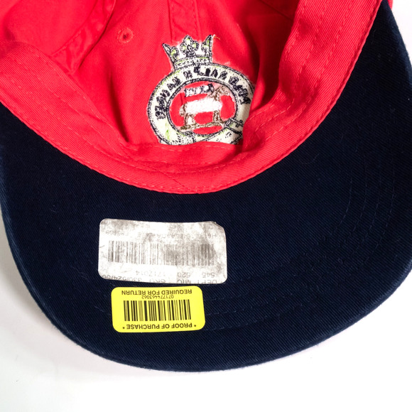 Polo Ralph Lauren Vintage Equestrian Embroidered Crest Hat Leather Strap NWT - Picture 11 of 13